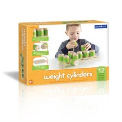 Тактильна гра Manipulatives Вагові циліндри, Guidecraft Тактильна гра Manipulatives Вагові циліндри, Guidecraft