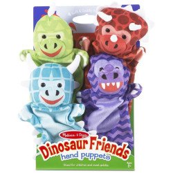 Ляльковий театр "Динозаври", 4 штуки, ТМ Melissa&Doug Ляльковий театр "Динозаври", 4 штуки, ТМ Melissa&Doug