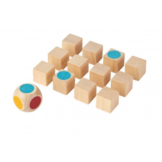 Набор деревянных кубиков для развития памяти, ТМ PLAN TOYS