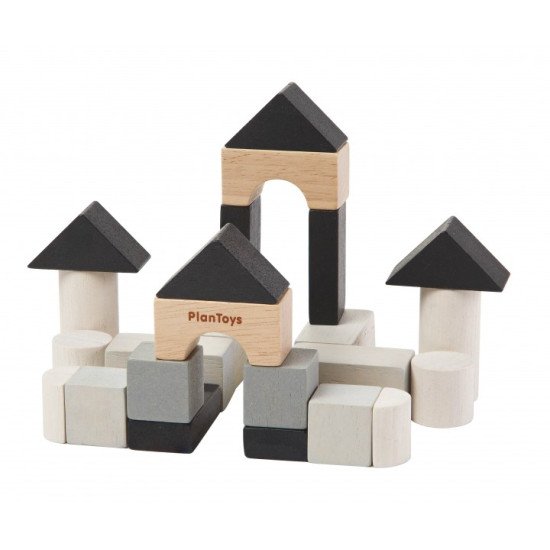 Набор деревянных кубиков для строительства, ТМ PLAN TOYS