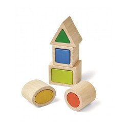 Дерев'яна іграшка Геометричні відповідні коробки, ТМ PLAN TOYS Дерев'яна іграшка Геометричні відповідні коробки, ТМ PLAN TOYS
