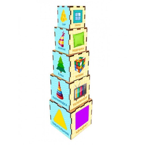 Кубики-пірамідки "Форми", ТМ "Ань-Янь"