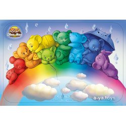 Рамка-вкладиш: Звіропазл "Мишки", ТМ "Ань-Янь"