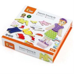 Набір магнітів Гардероб дівчинки, Viga Toys Набір магнітів Гардероб дівчинки, Viga Toys
